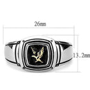 Gold Promise Rings TK3226 Two-Tone Gold - Stainless Steel Ring with Epoxy