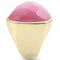 Silver Jewelry Rings Gold Ring 0W364 Gold Brass Ring with Semi-Precious in Light Rose Alamode Fashion Jewelry Outlet