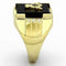 Gold Ring For Men TK795 Gold - Stainless Steel Ring with Semi-Precious