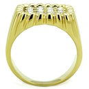 Gold Ring For Men TK940G Gold - Stainless Steel Ring with Crystal
