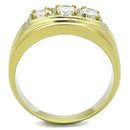 Gold Ring For Men TK946G Gold - Stainless Steel Ring with AAA Grade CZ