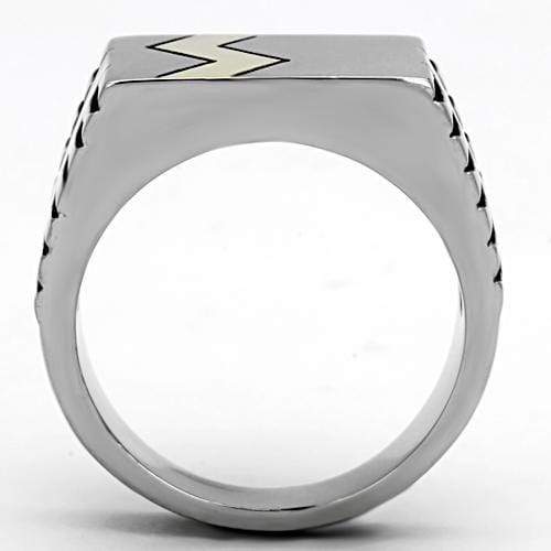 Gold Ring For Men TK950 Two-Tone Gold - Stainless Steel Ring with Epoxy