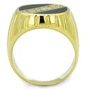 Gold Ring For Men TS235 Gold 925 Sterling Silver Ring with AAA Grade CZ