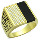 Gold Ring For Men TS236 Gold 925 Sterling Silver Ring with Semi-Precious