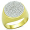 Gold Ring For Men TS238 Gold+Rhodium 925 Sterling Silver Ring with CZ