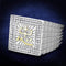 Gold Ring For Men TS389 Gold+Rhodium 925 Sterling Silver Ring with CZ