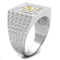 Gold Ring For Men TS389 Gold+Rhodium 925 Sterling Silver Ring with CZ