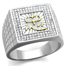 Silver Jewelry Rings Gold Ring For Men TS389 Gold+Rhodium 925 Sterling Silver Ring with CZ Alamode Fashion Jewelry Outlet