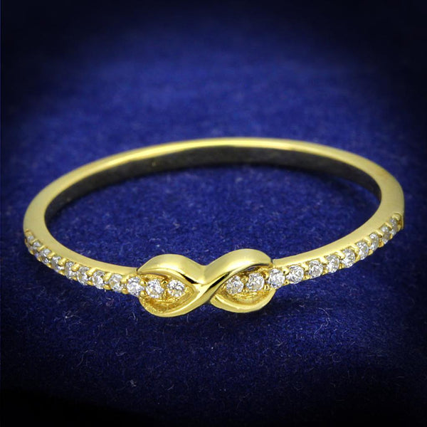 Gold Ring For Men TS405 Gold 925 Sterling Silver Ring with AAA Grade CZ