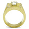 Gold Ring For Men TS552 Gold 925 Sterling Silver Ring with AAA Grade CZ