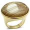 Gold Ring For Men VL002 Gold - Brass Ring with Synthetic in Topaz