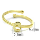 Gold Ring For Women LO4008 Flash Gold Brass Ring