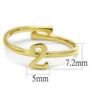 Gold Ring For Women LO4010 Flash Gold Brass Ring