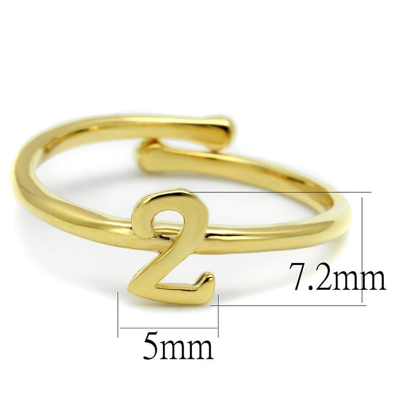 Gold Ring For Women LO4010 Flash Gold Brass Ring