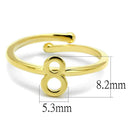 Gold Ring For Women LO4030 Flash Gold Brass Ring