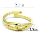 Gold Ring For Women LO4081 Flash Gold Brass Ring