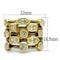 Gold Ring For Women LO4096 Gold Brass Ring with AAA Grade CZ