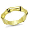 Gold Ring For Women LO4099 Gold Brass Ring with Epoxy in Jet