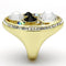 Gold Ring For Women TK857 Gold - Stainless Steel Ring with Crystal