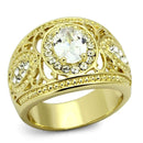 Gold Ring For Women TK868 Gold - Stainless Steel Ring with AAA Grade CZ