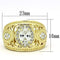 Silver Jewelry Rings Gold Ring For Women TK868 Gold - Stainless Steel Ring with AAA Grade CZ Alamode Fashion Jewelry Outlet