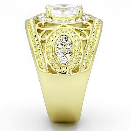 Gold Ring For Women TK868 Gold - Stainless Steel Ring with AAA Grade CZ