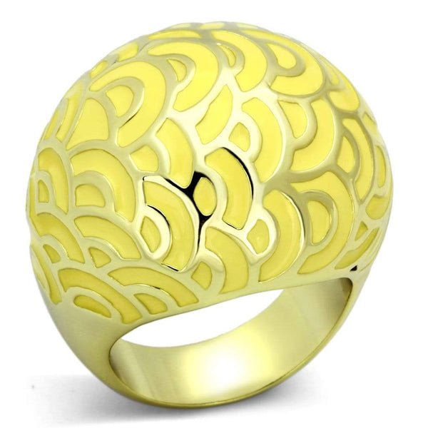 Gold Ring For Women TK873 Gold - Stainless Steel Ring with Epoxy