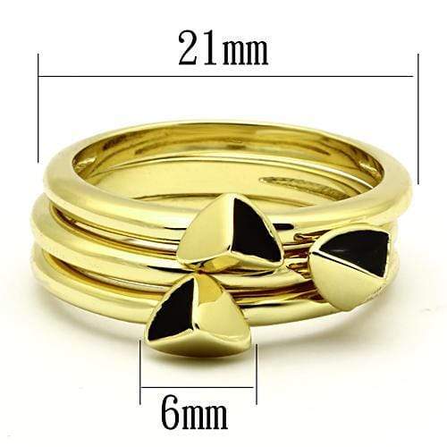 Gold Ring For Women TK876 Gold - Stainless Steel Ring with Epoxy