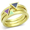 Gold Ring For Women TK877 Gold - Stainless Steel Ring with Epoxy