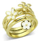 Gold Ring For Women TK878 Gold - Stainless Steel Ring with Crystal