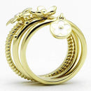 Gold Ring For Women TK878 Gold - Stainless Steel Ring with Crystal