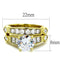 Gold Ring For Women TK8X040 Gold - Stainless Steel Ring with AAA Grade CZ