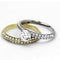 Gold Ring For Women TK967 Two-Tone Gold - Stainless Steel Ring with CZ