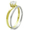 Gold Ring For Women TS209 Gold+Rhodium 925 Sterling Silver Ring with CZ
