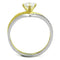 Gold Ring For Women TS210 Gold+Rhodium 925 Sterling Silver Ring with CZ