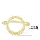 Gold Ring LO4252 Matte Gold Brass Ring