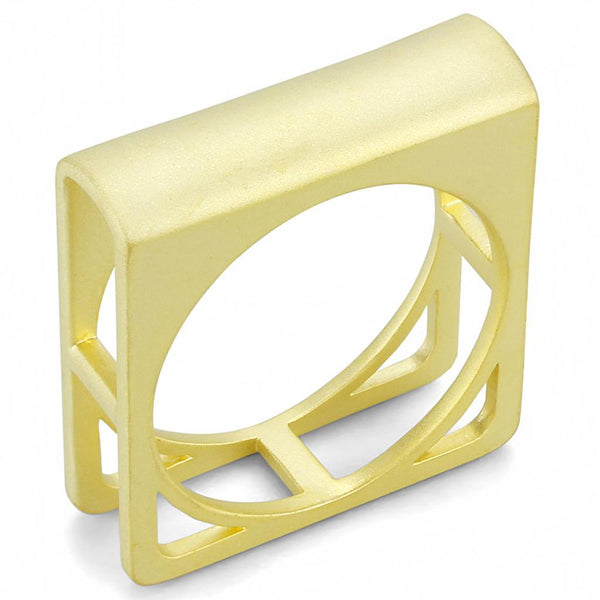 Gold Ring LO4257 Matte Gold Brass Ring