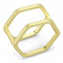 Gold Ring LO4264 Matte Gold Brass Ring