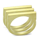 Gold Ring LOA851 Matte Gold Brass Ring