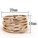 Gold Ring LOA899 Rose Gold Brass Ring