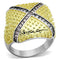 Gold Ring Set LOA878 Rhodium+Gold+ Ruthenium Brass Ring with AAA Grade CZ