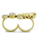 Silver Jewelry Rings Gold Ring TK2105 Gold - Stainless Steel Ring with Top Grade Crystal Alamode Fashion Jewelry Outlet