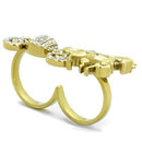 Gold Ring TK2105 Gold - Stainless Steel Ring with Top Grade Crystal