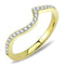 Silver Jewelry Rings Gold Ring TK3527 Gold - Stainless Steel Ring with Top Grade Crystal Alamode Fashion Jewelry Outlet