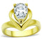 Gold Ring TK389G Gold - Stainless Steel Ring with AAA Grade CZ