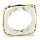 Gold Ring VL081 Gold - Brass Ring with Synthetic