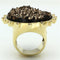 Silver Jewelry Rings Gold Ring VL087 Gold - Brass Ring with Synthetic in Champagne Alamode Fashion Jewelry Outlet