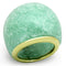 Gold Ring VL110 Gold - Stainless Steel Ring with Synthetic in Emerald