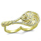 Gold Stackable Ring TK2107 Gold - Stainless Steel Ring with Crystal