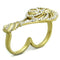 Gold Stackable Ring TK2107 Gold - Stainless Steel Ring with Crystal